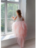 Blush Pink Tulle Flower Girl Dress Photoshoot Dress